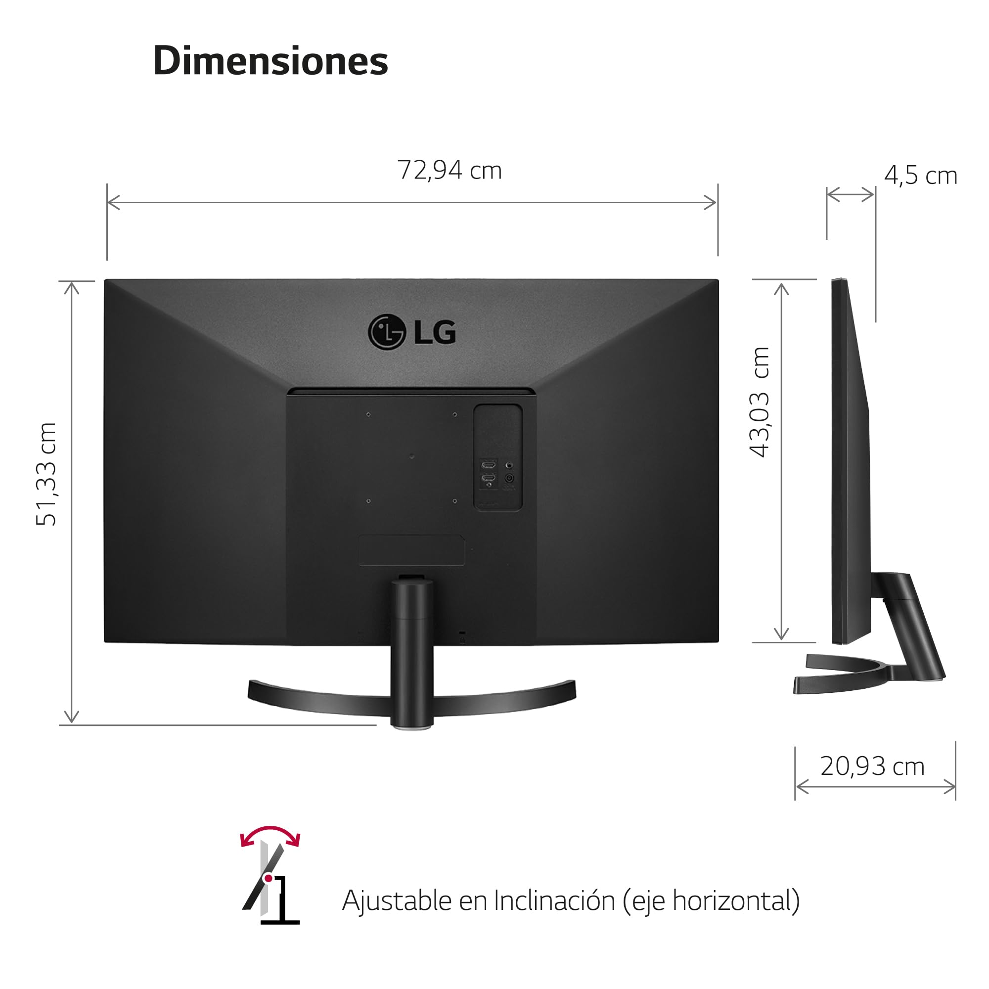 Monitor LG 32MN500M-B 31.5'/ Full HD/ Negro Monitor LG 32MN500M-B 31.5'/ Full HD/ Negro